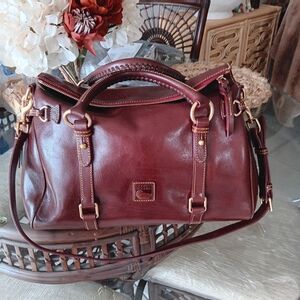 Dooney & Bourke Rich  Chocolate Brown Satchel NEW" WOT